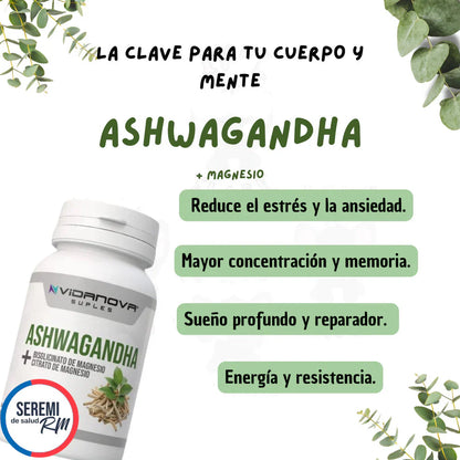 ZenVital – Ashwagandha con Magnesio Original 1000mg Tienda Colombia