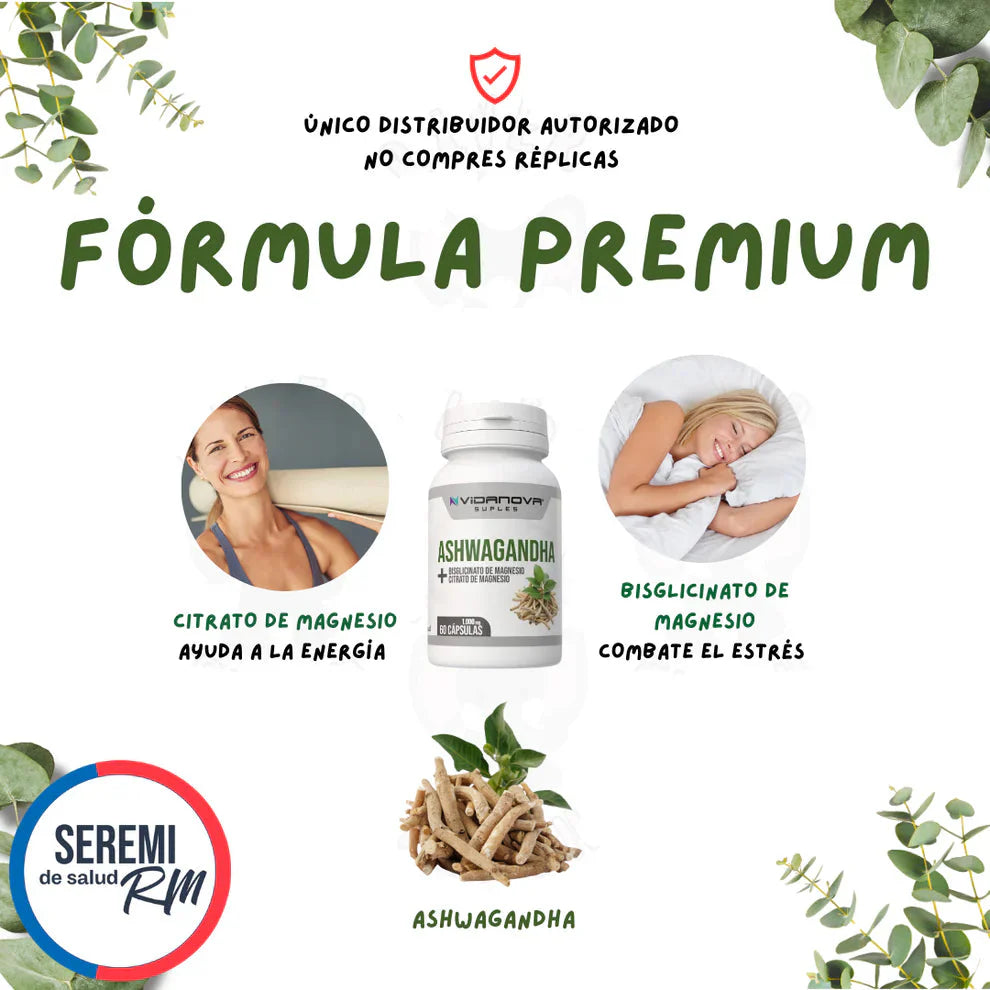 ZenVital – Ashwagandha con Magnesio Original 1000mg Tienda Colombia