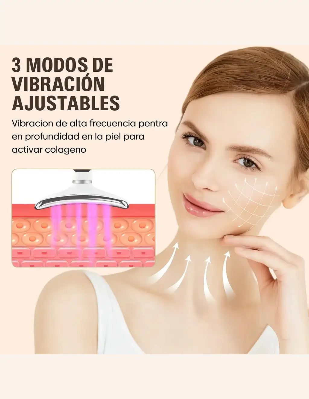 Masajeador Facial Lumiskin PRO – Reafirma y Rejuvenece la Piel  + Depiladora Facial GRATIS