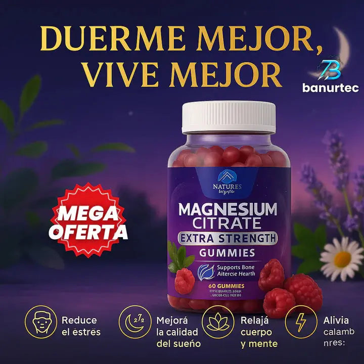 MagZen™ – Magnesio en Gomitas para Dormir Mejor, Reducir Ansiedad y Relajar tu Cuerpo Tienda Colombia