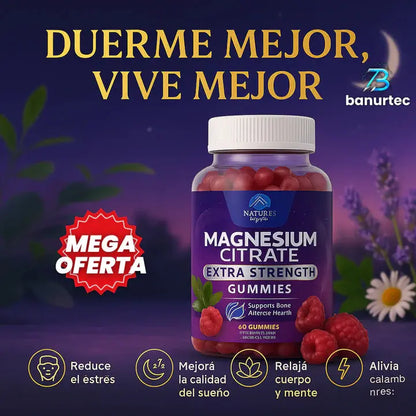 MagZen™ – Magnesio en Gomitas para Dormir Mejor, Reducir Ansiedad y Relajar tu Cuerpo Tienda Colombia