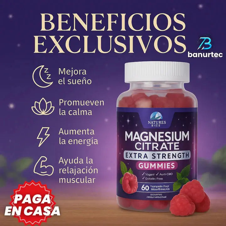 MagZen™ – Magnesio en Gomitas para Dormir Mejor, Reducir Ansiedad y Relajar tu Cuerpo Tienda Colombia