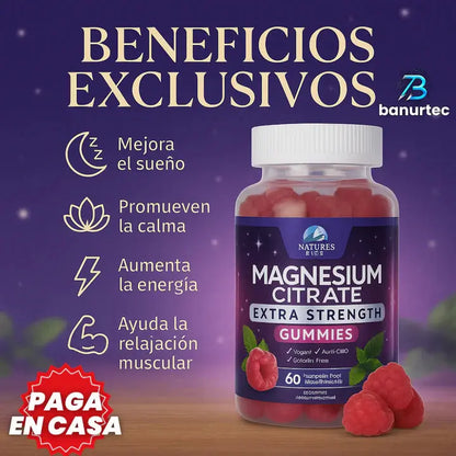 MagZen™ – Magnesio en Gomitas para Dormir Mejor, Reducir Ansiedad y Relajar tu Cuerpo Tienda Colombia